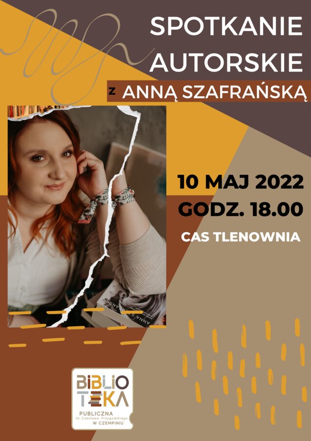 Spotkanie autorskie z Anną Szafrańską