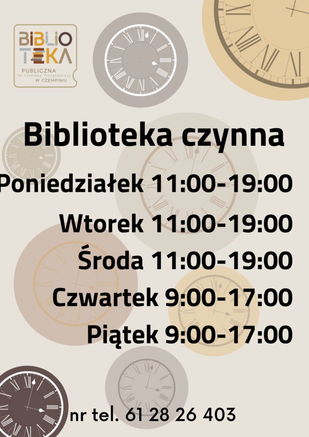 Wakacyjne godziny otwarcia