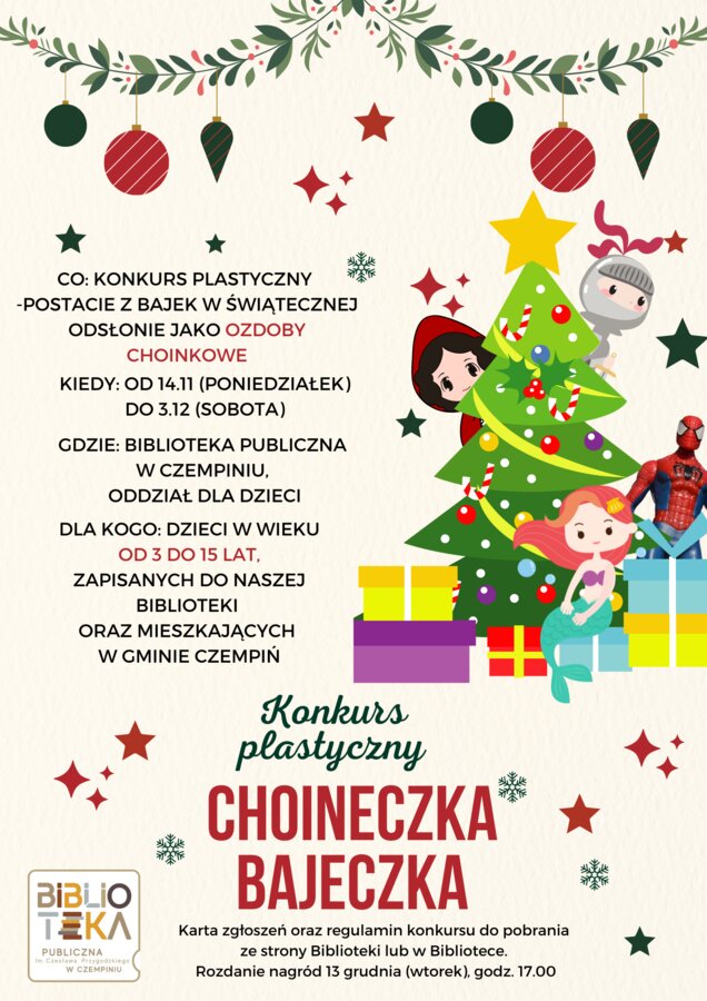 Konkurs plastyczny: Choineczka bajeczka