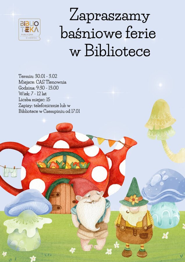 Baśniowe ferie w Bibliotece 