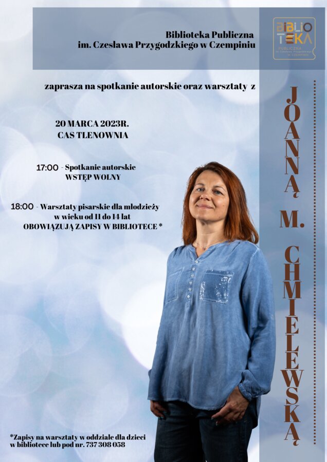 Spotkanie z Joanną M. Chmielewską 