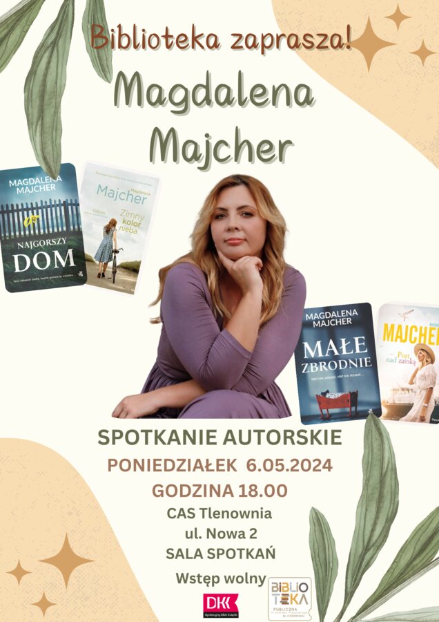 Spotkanie autorskie z Magdaleną Majcher