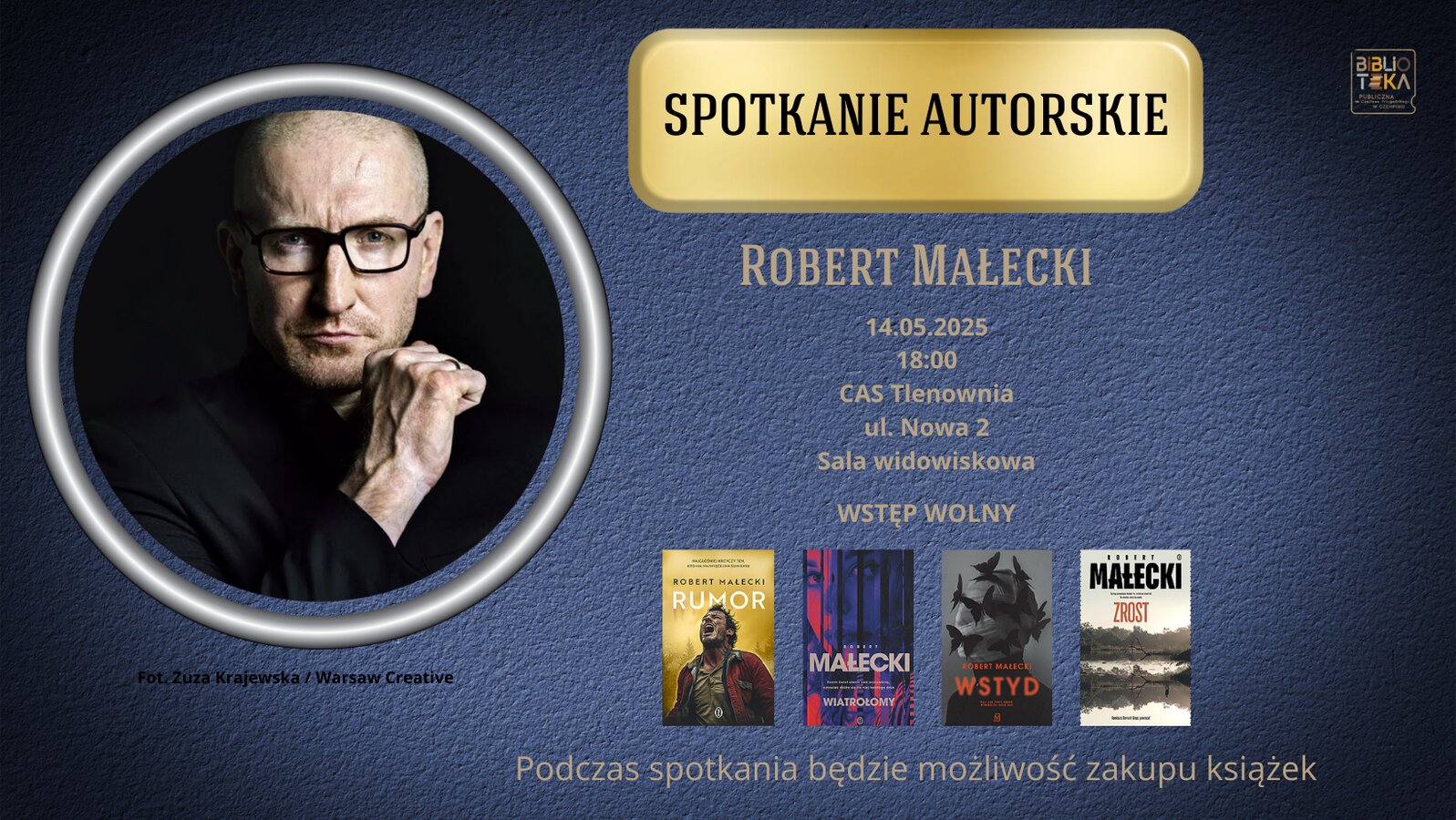 Spotkanie autorskie z Robertem Małeckim