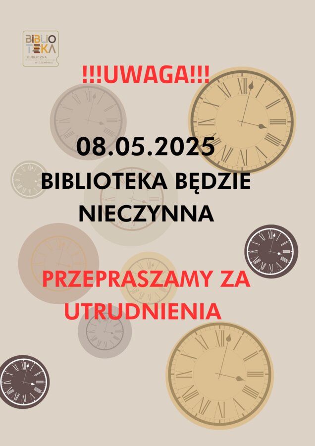 biblioteka będzie nieczynna
